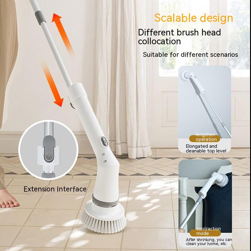 Long Handle Electric Scrubber & Wall Cleaner 