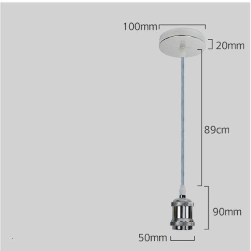 Retro Chandelier Lamp Holder Hanging Wire Hanging Aluminum