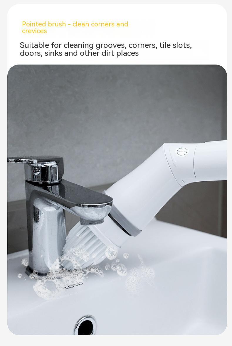 Long Handle Electric Scrubber & Wall Cleaner 