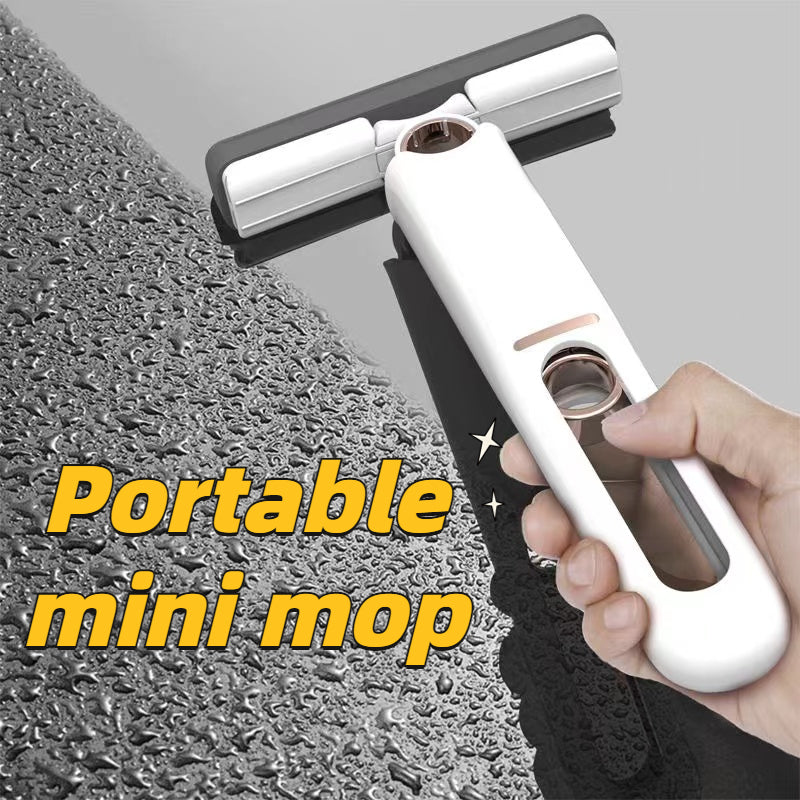 Portable Self-Squeeze Mini Mop & Desk Cleaner