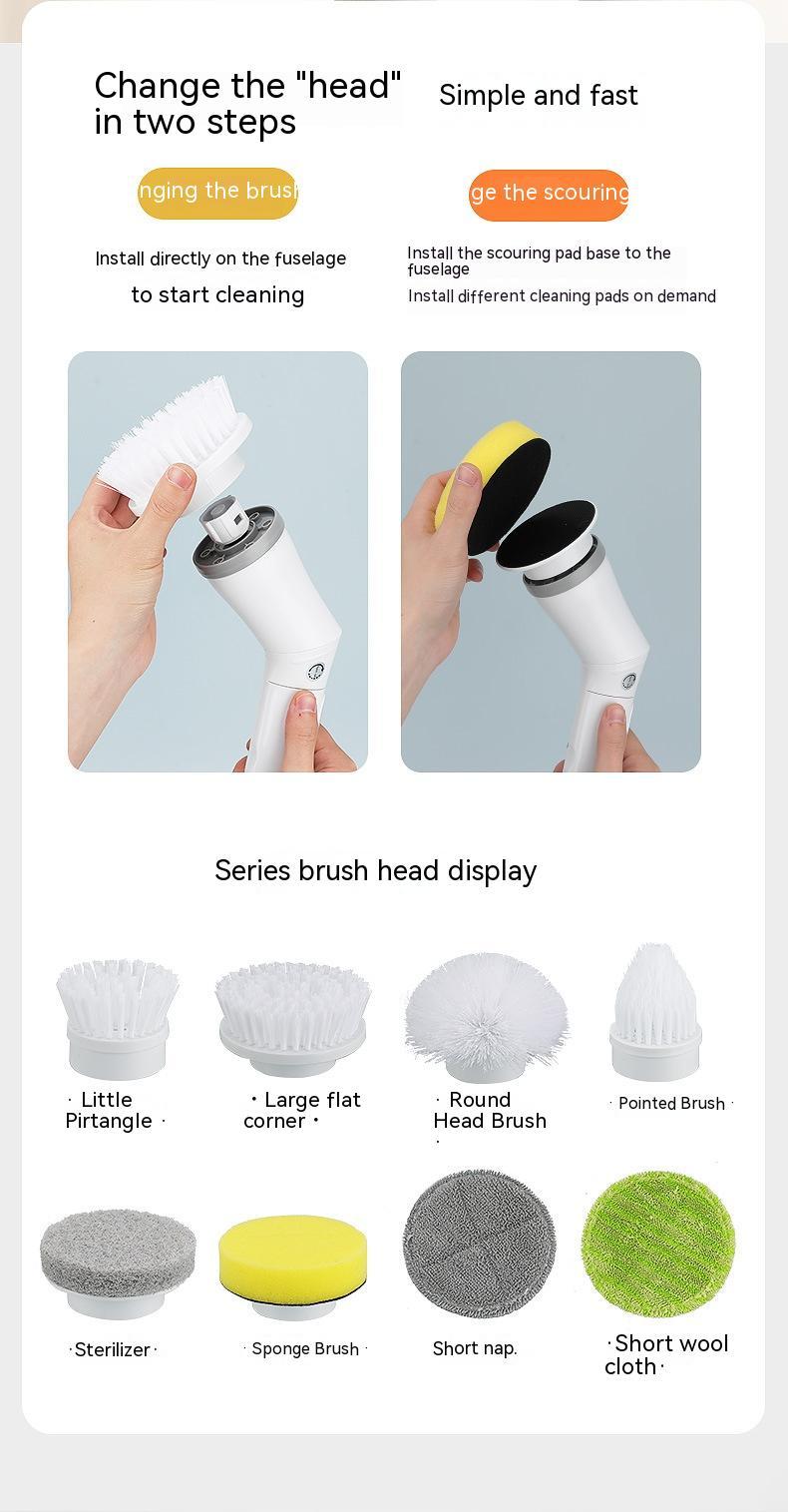 Long Handle Electric Scrubber & Wall Cleaner 